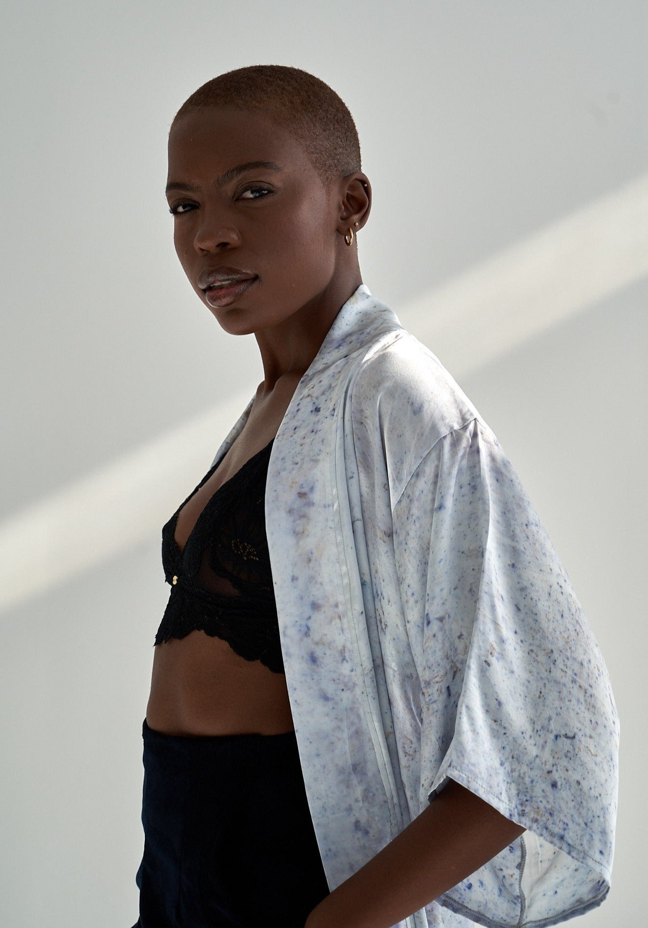 Copy of Eco-printed Silk Kimono -Medium