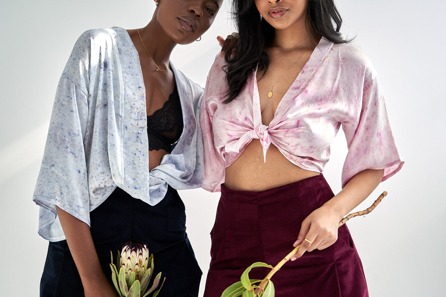 Eco-printed Silk Kimono -Baby