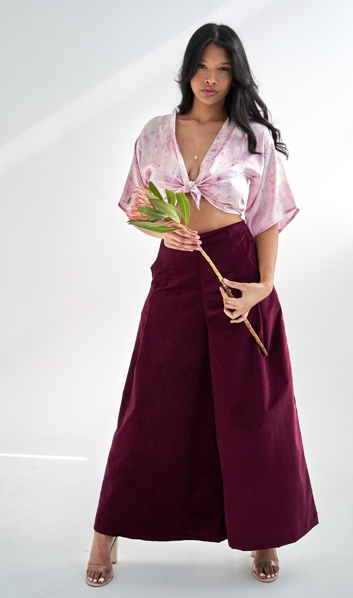 Eco-printed Silk Kimono -Baby