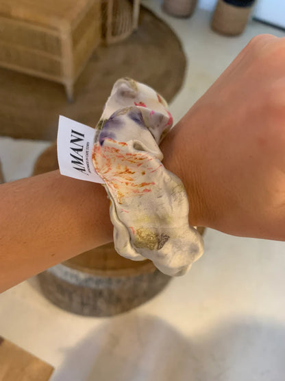 Eco-printed Silk Scrunchies