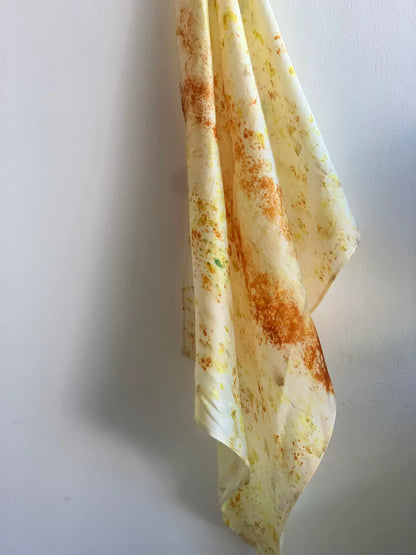 Eco-printed Silk Scarf